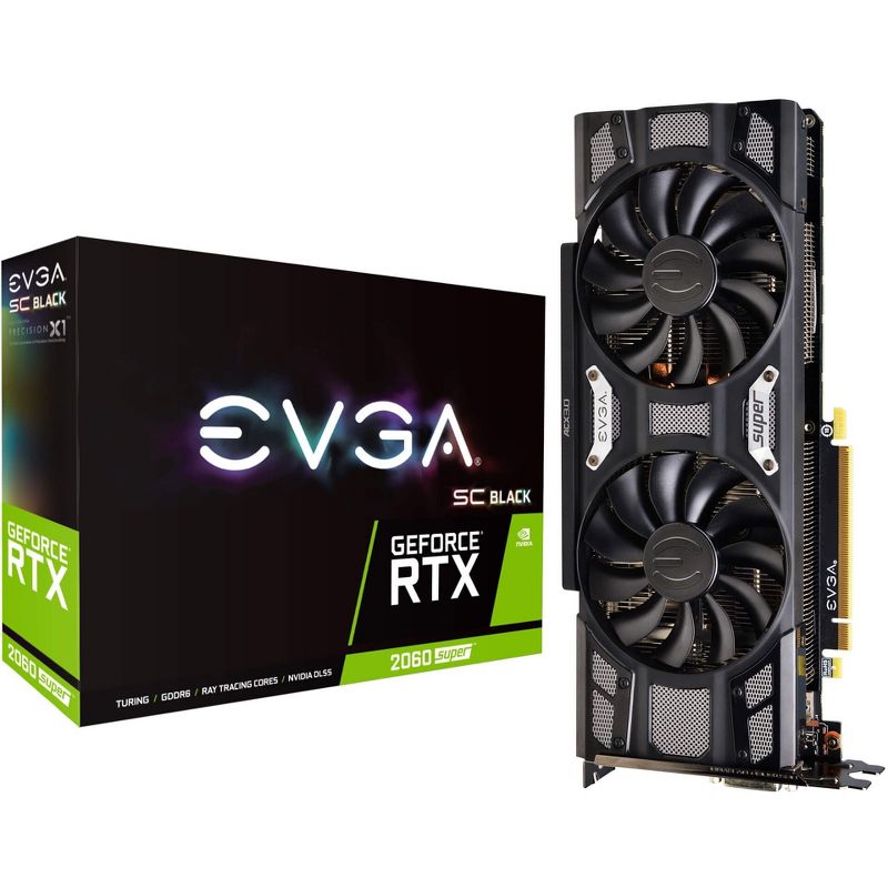 EVGA GeForce RTX 2060 SUPER Graphic Card - 8 GB GDDR6 - 256 bit Bus Width - DisplayPort - HDMI - DVI