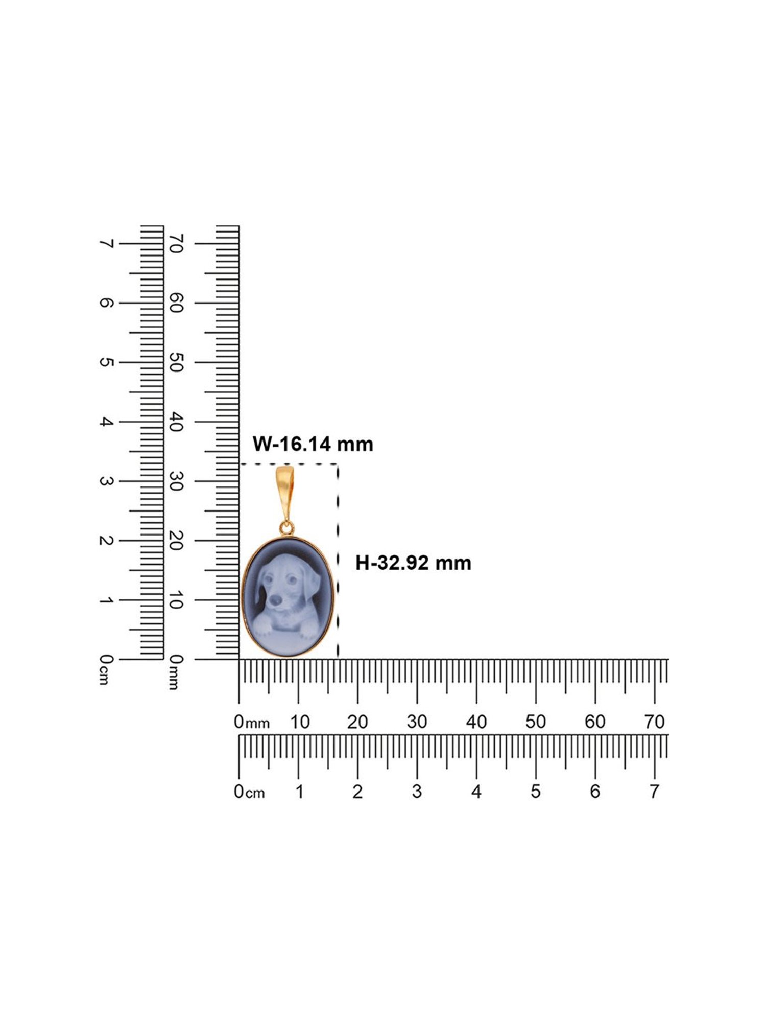 C.Krishniah Chetty 18k Gold Pendent for Unisex