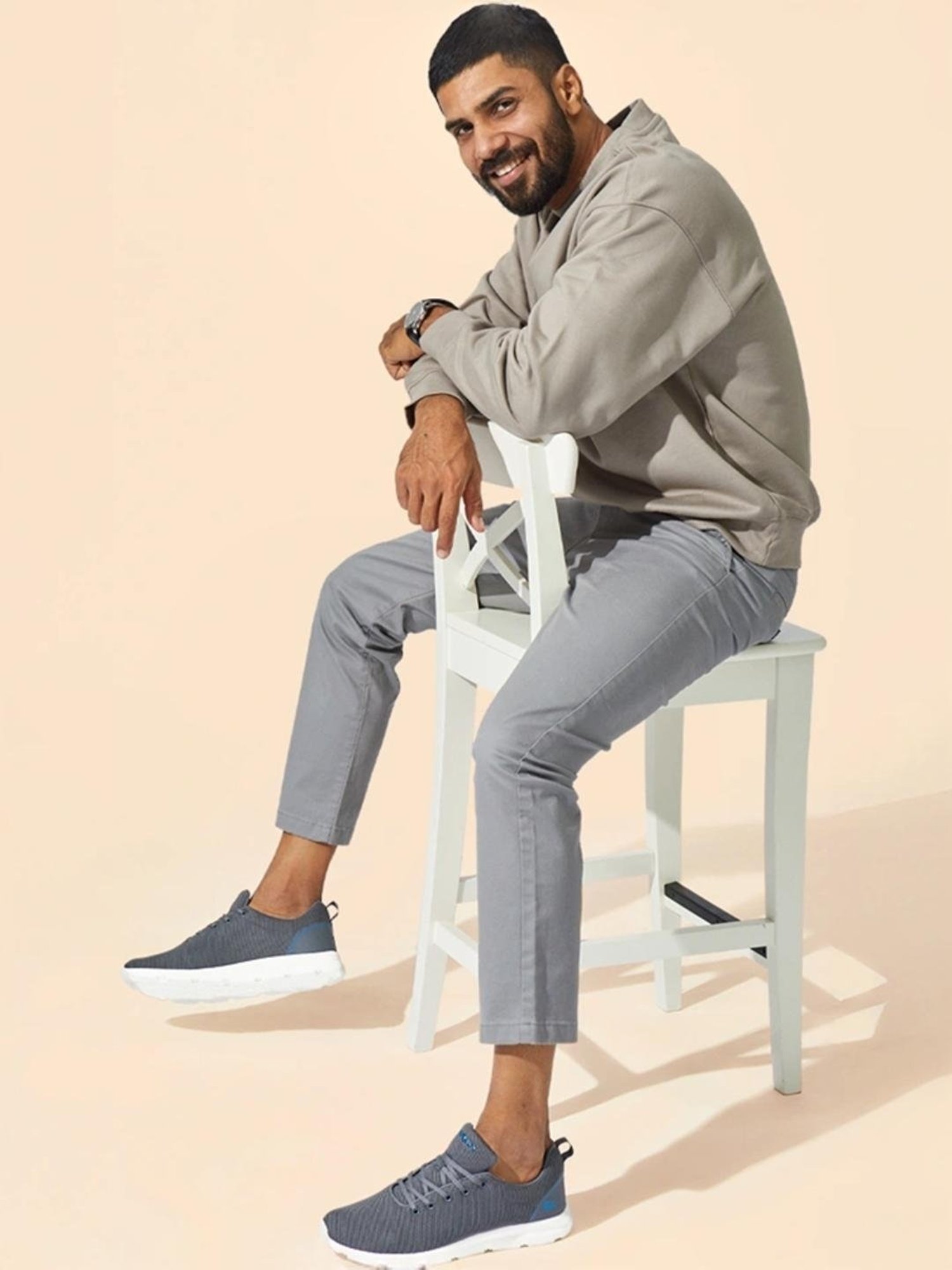 Neemans Men's Stroll Grey Training Shoes