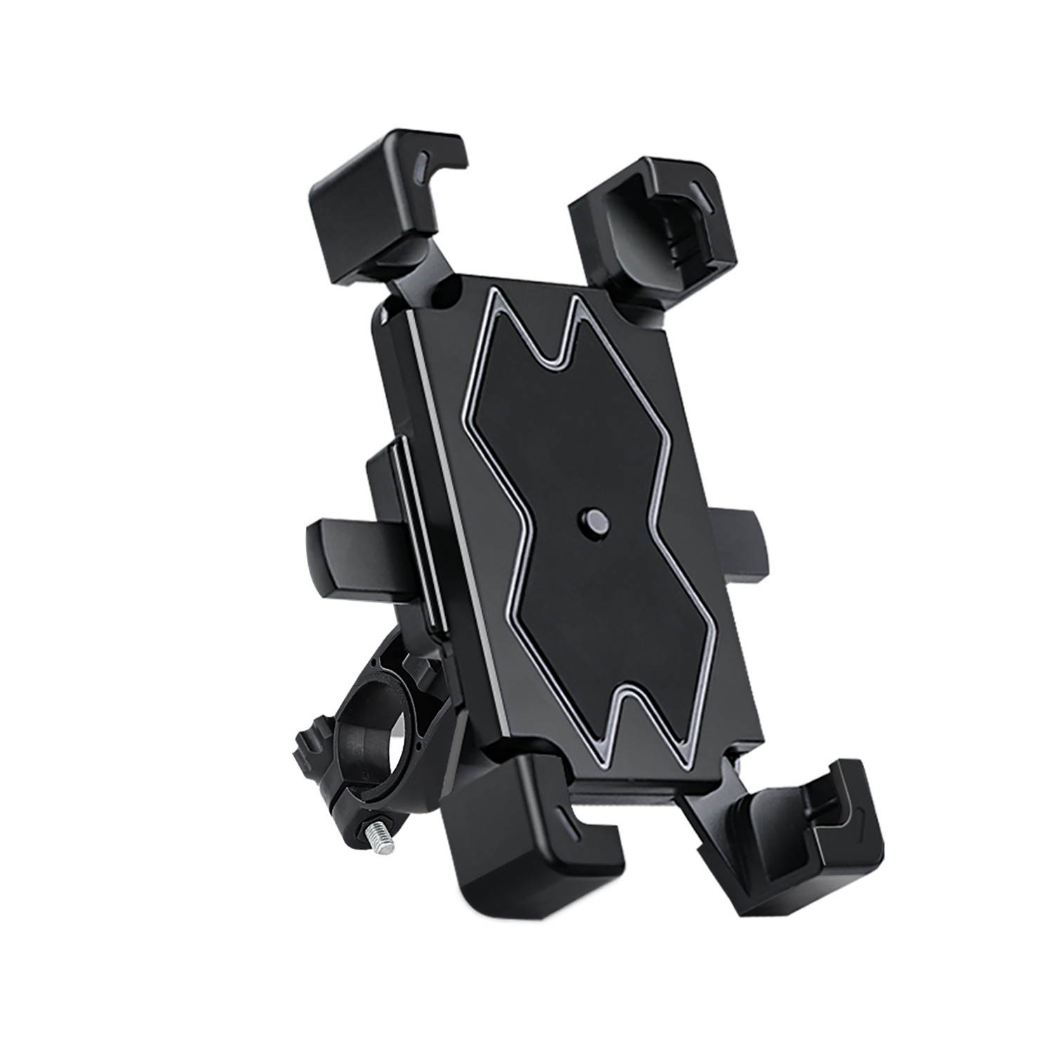 Wheel Up CT01 360 Rotation Mechanical Lock Motorcycle Bicycle Handlebar Mobile Phone Holder Stand for Devices between 4.5-6.5 inch