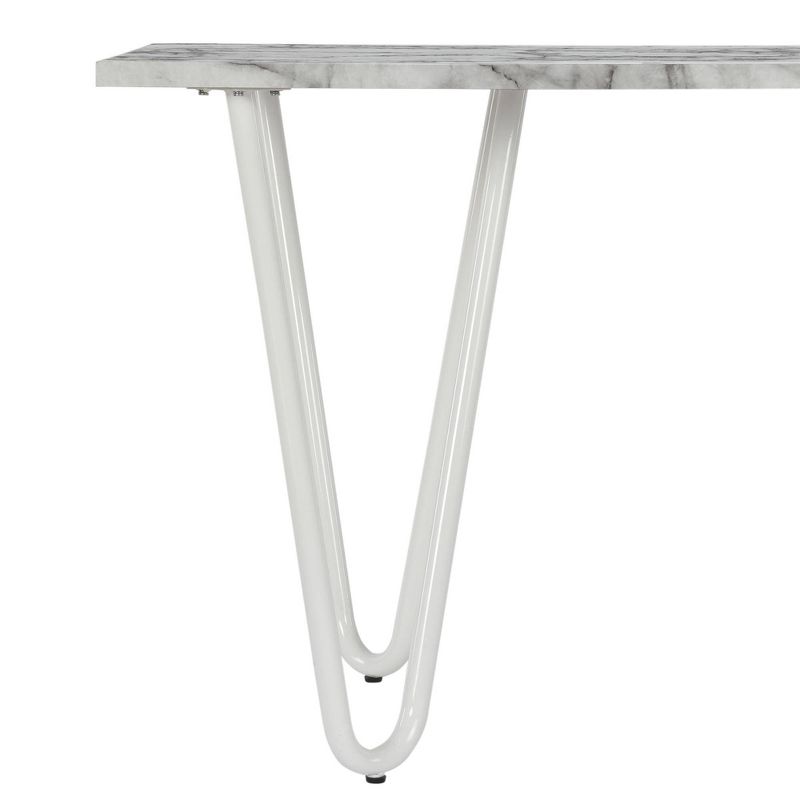 Mulberry Faux Marble Dining Table White - CosmoLiving by Cosmopolitan