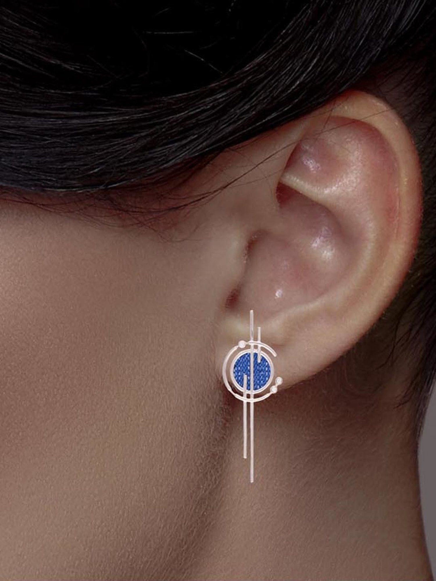 CKC 18k Gold & Diamond Earrings for Women