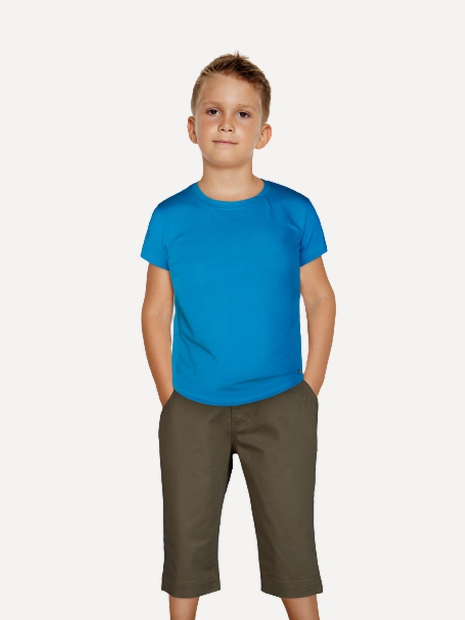 Gini & Jony Kids Green Cotton Regular Fit Bermudas