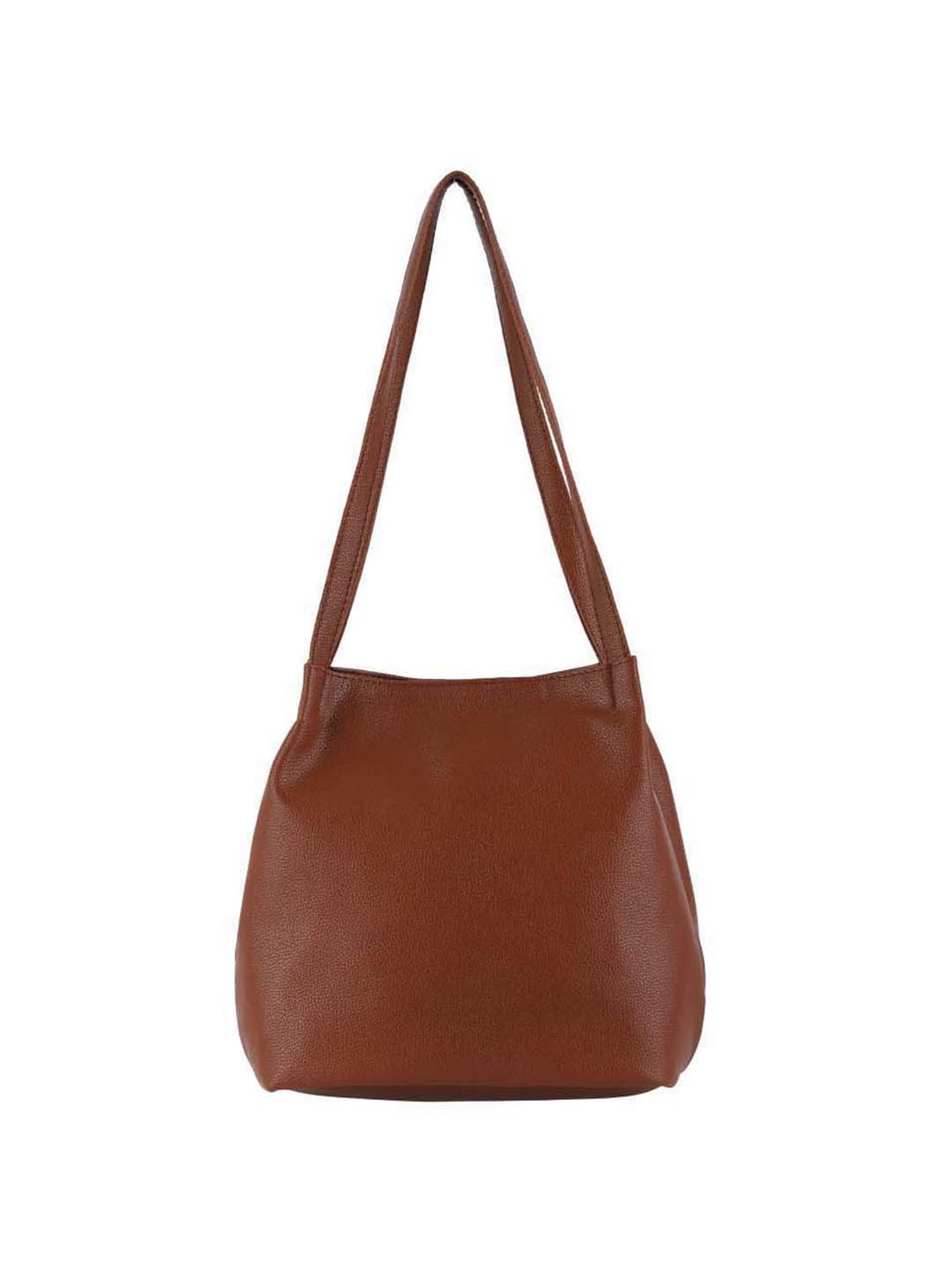 Toteteca Tan Solid Medium Shoulder Bag