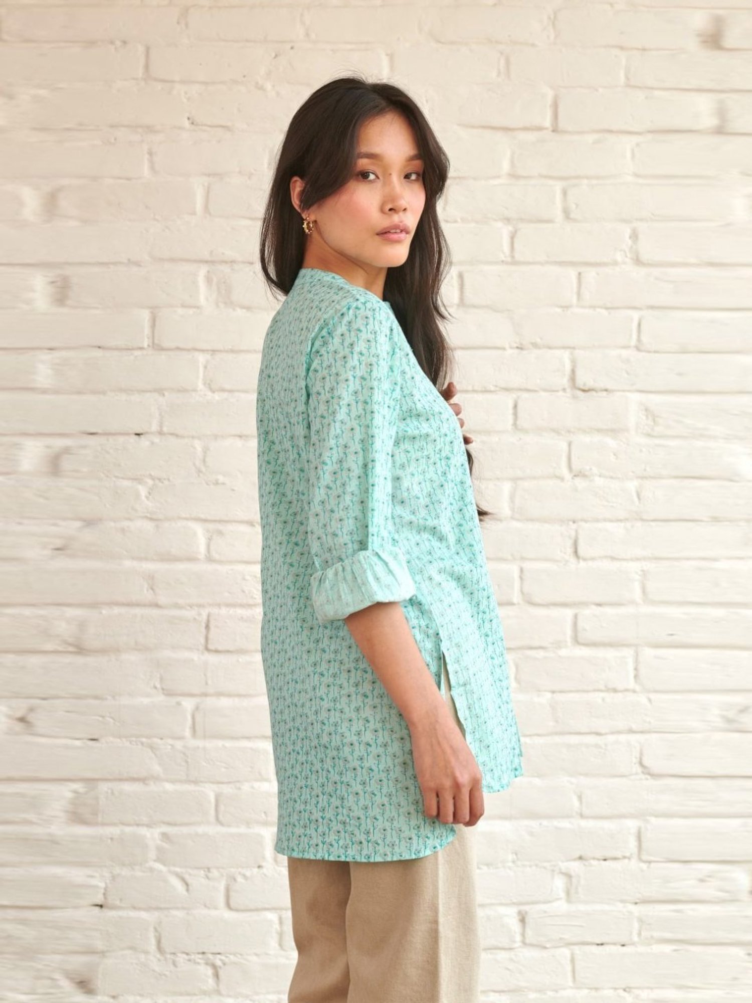 Prakriti Jaipur Blue Iris Shirt