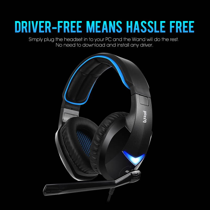SADES WAND Gaming Headset Driver-Free 7.1 Surround Audio Along Swivel-To-Mute Mic 2 Gaming Audio Modes For PC / Laptop