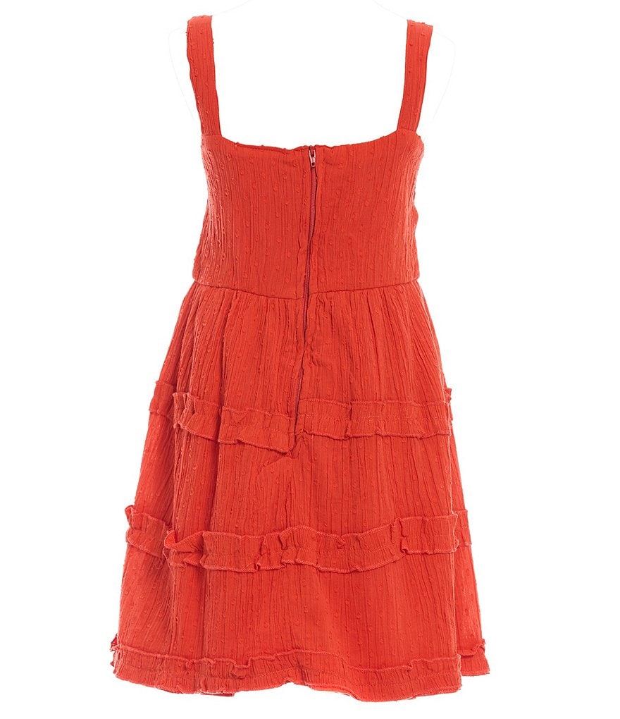 Mini Molly Big Girls 8-14 Ruffle-Sleeve Shift Dress