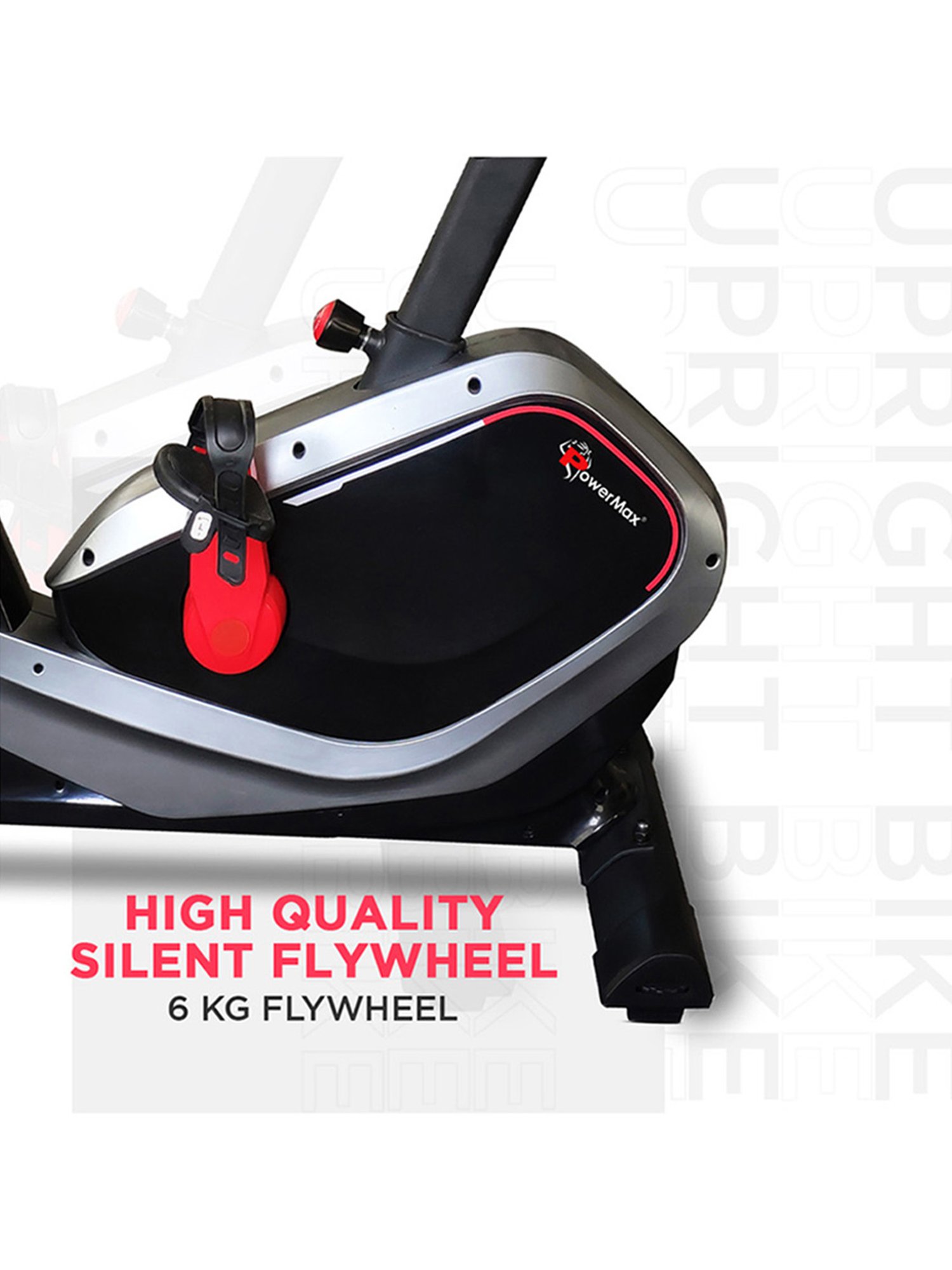 PowerMax Fitness BU-650 Upright Bike (Black)