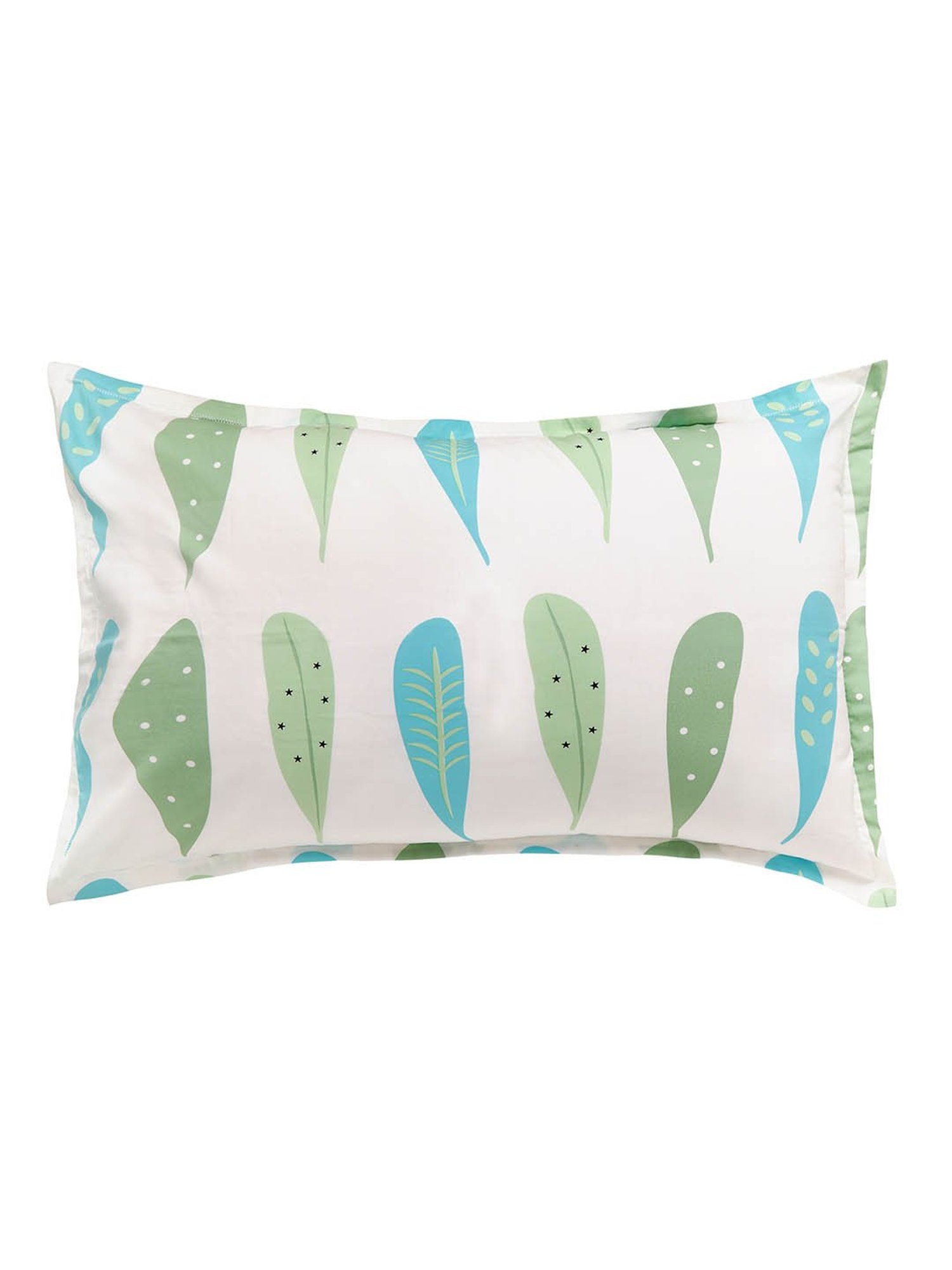 Nigh Nigh Foliage White & Green Cotton 300 TC Kids Bed Linen Set