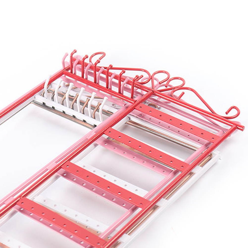 Jewelry Display Stand Iron Jewelry Hanger Organizer Stand for Earrings Bracelets (Black)