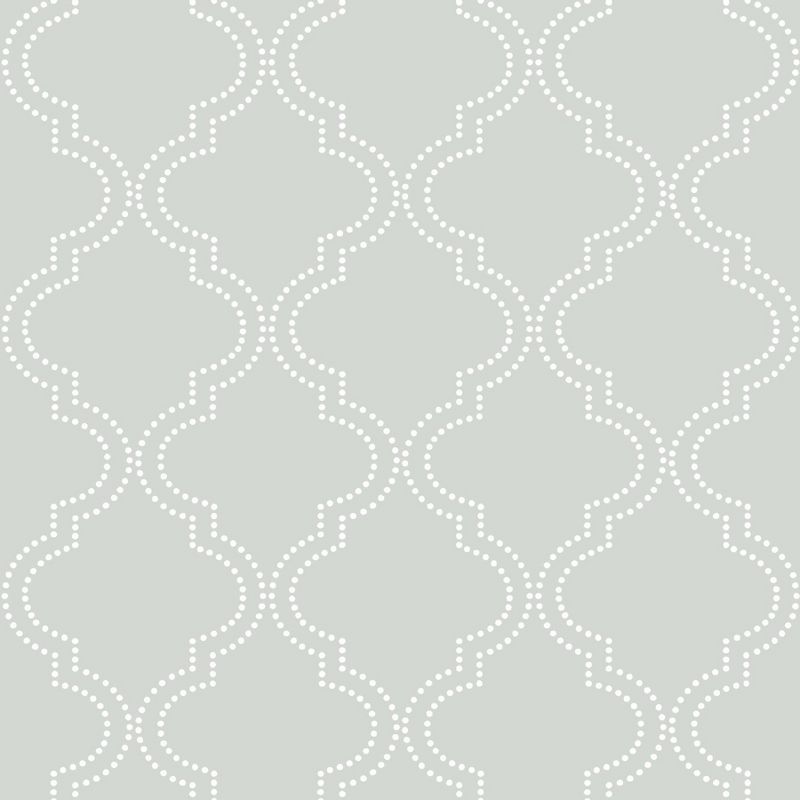 NuWallpaper Quatrefoil Peel & Stick Wallpaper Gray
