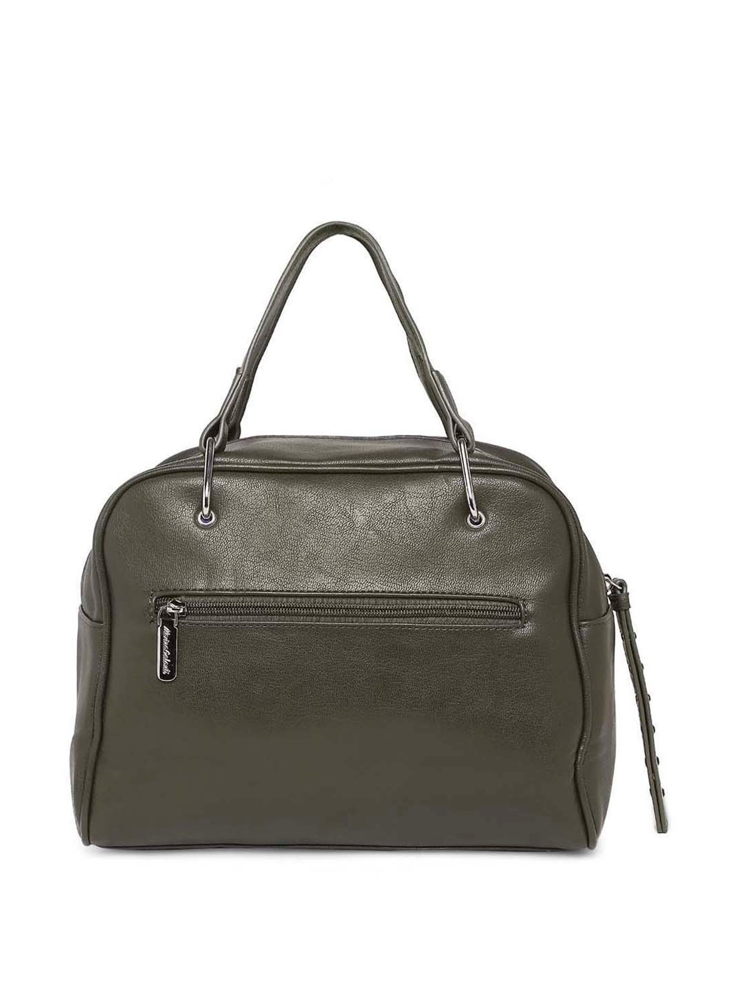 Marina Galanti Olive Embellished Medium Bowler Bag