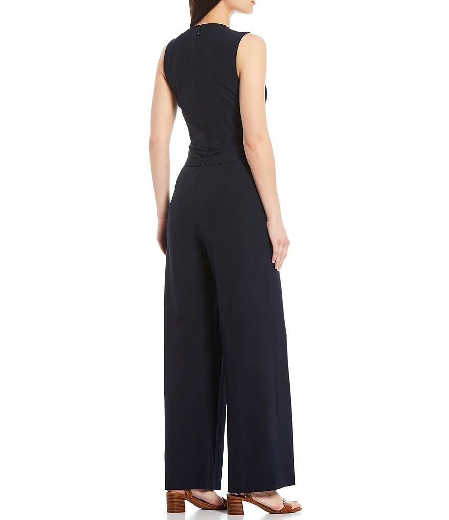 Alex Marie Lexy V-Neck Wrap Sleeveless Jumpsuit