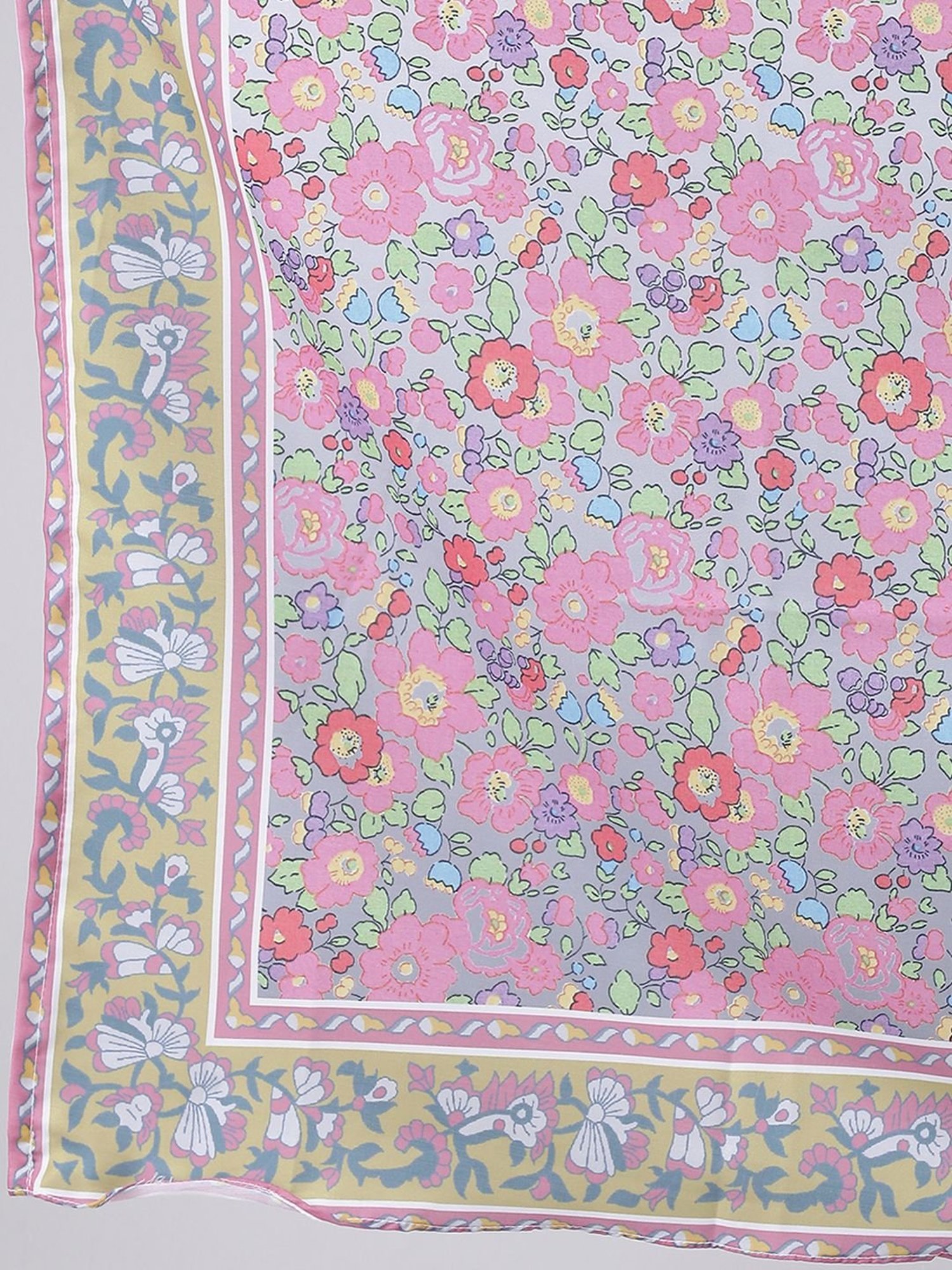 Hangup Pink Floral Print Dupatta