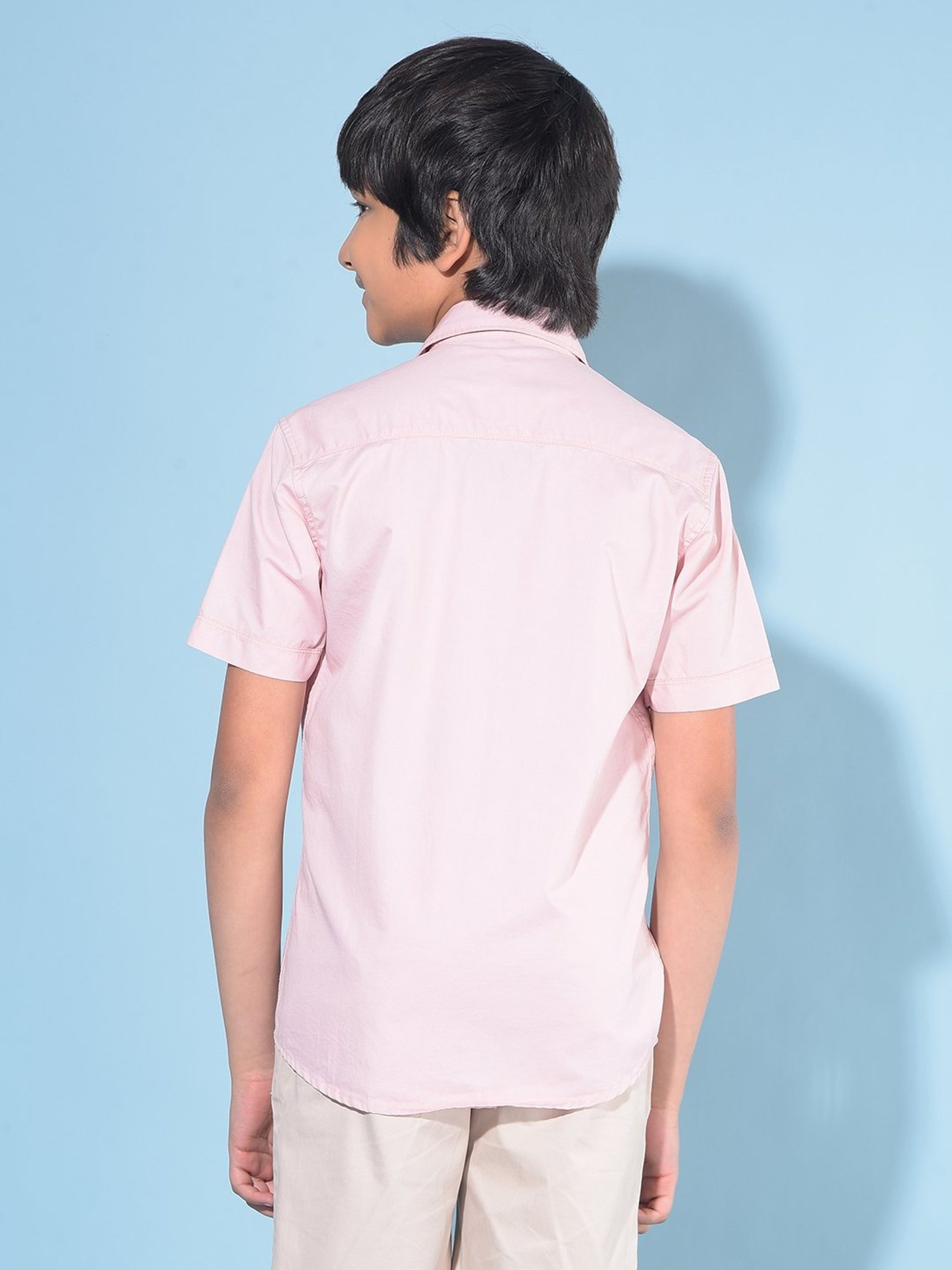 Crimsoune Club Kids Pink Solid Shirt