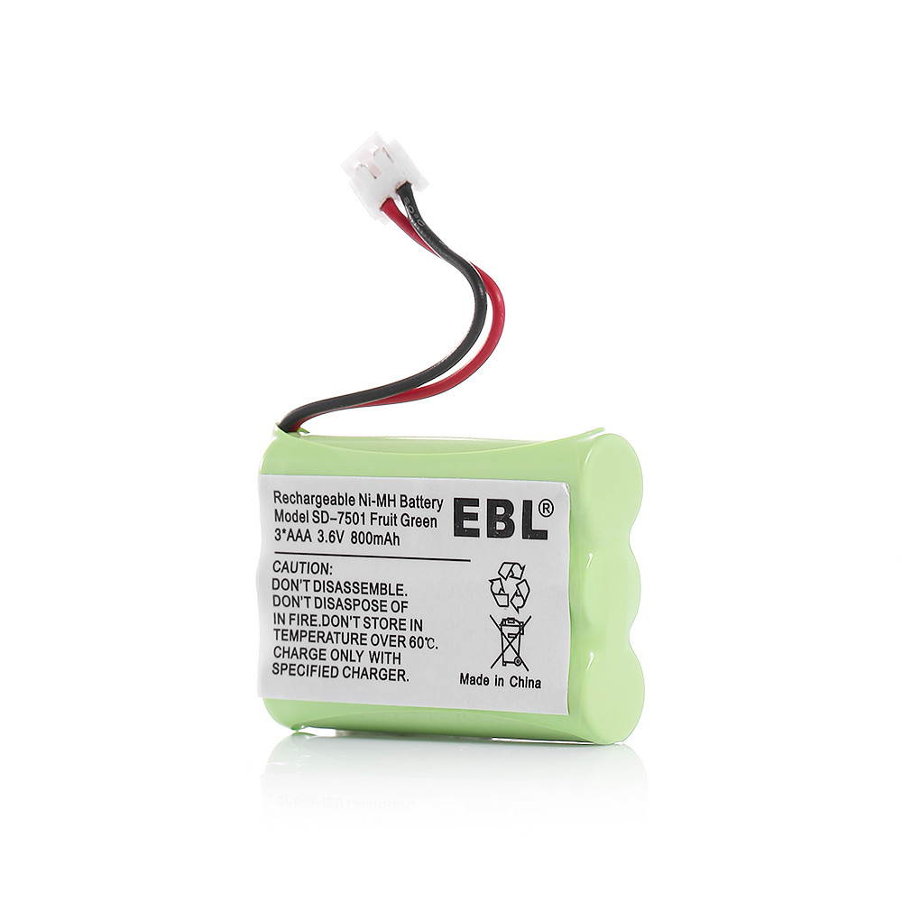 EBL 3 Pack 3.6V 800MAH  NiMH Rechargeable Cordless Phone Battery for Motorola MD-4260 MD-7101 MD-7151 MD-7161 MD-7250 and More