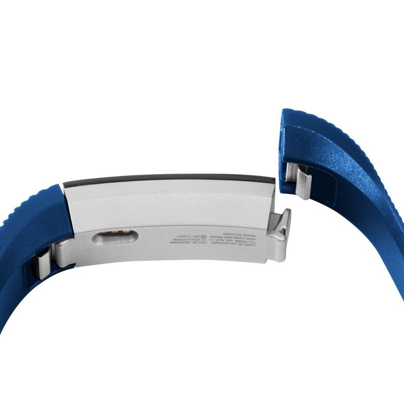 Zodaca Wristband w/Metal Buckle Clasp compatible with Fitbit Alta/Alta HR Replacement Band, Dark Blue