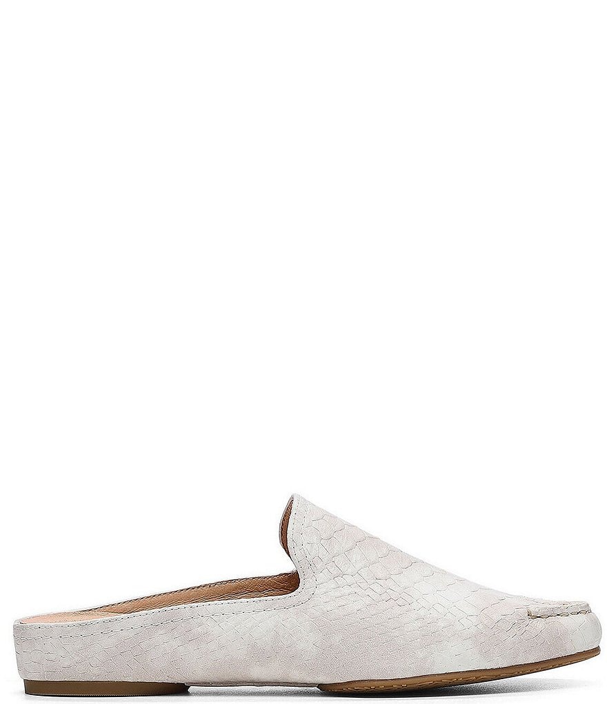 Trotters Harlow Lizard Patent Suede Leather Slip-Ons