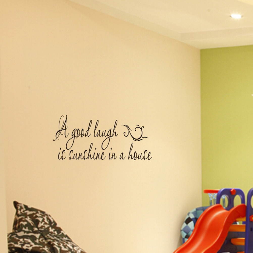 A Good Laugh Is Sunshine In A House Wall Decals Art Design Letters Vinyl Wallpaper Stickers