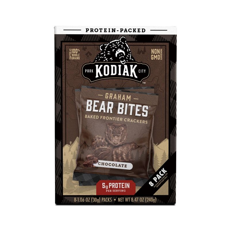 Kodiak Cakes Bear Bites Chocolate Graham Crackers - 8.48oz
