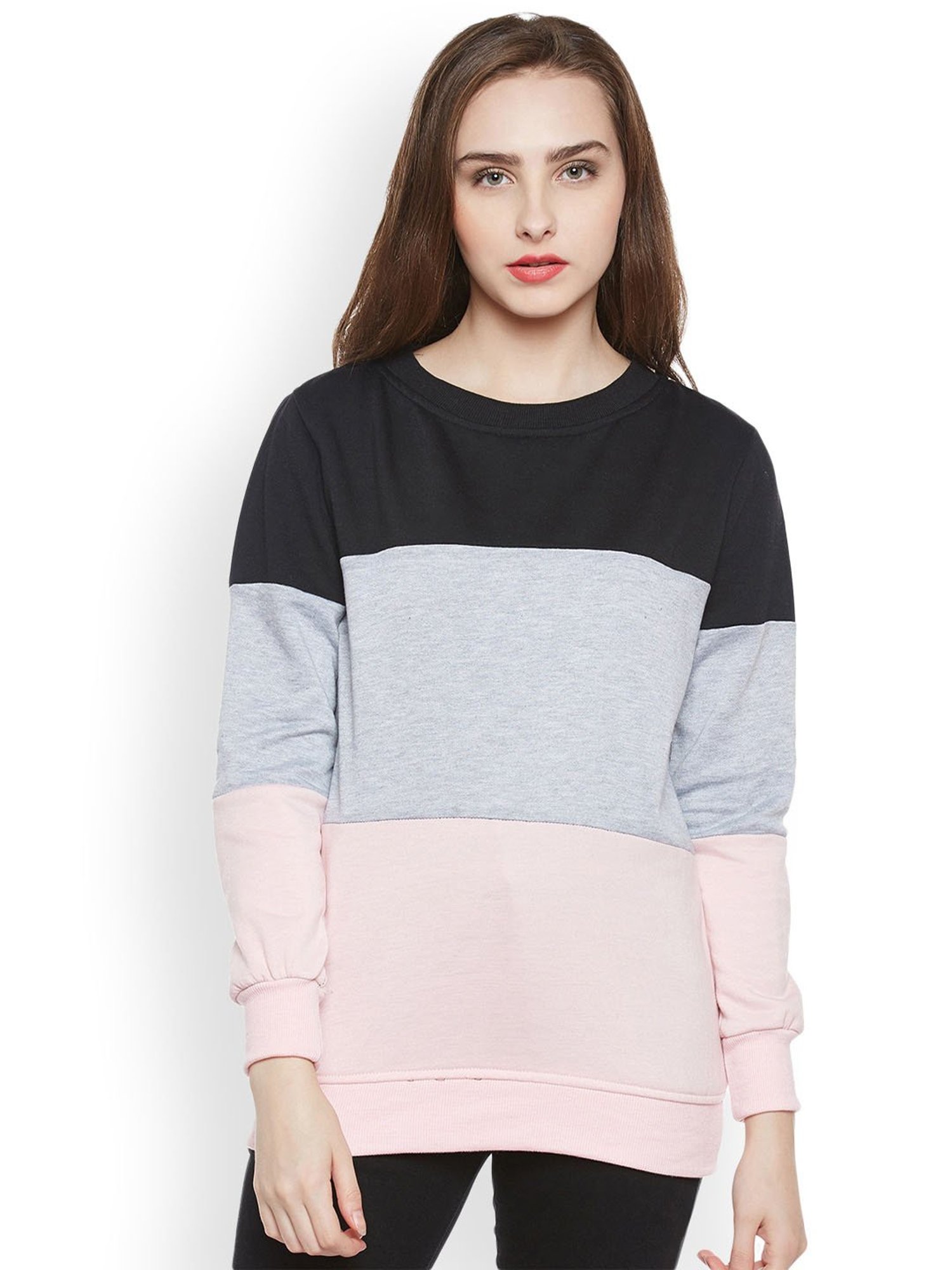 Belle Fille Multicolor Full Sleeves Sweatshirt