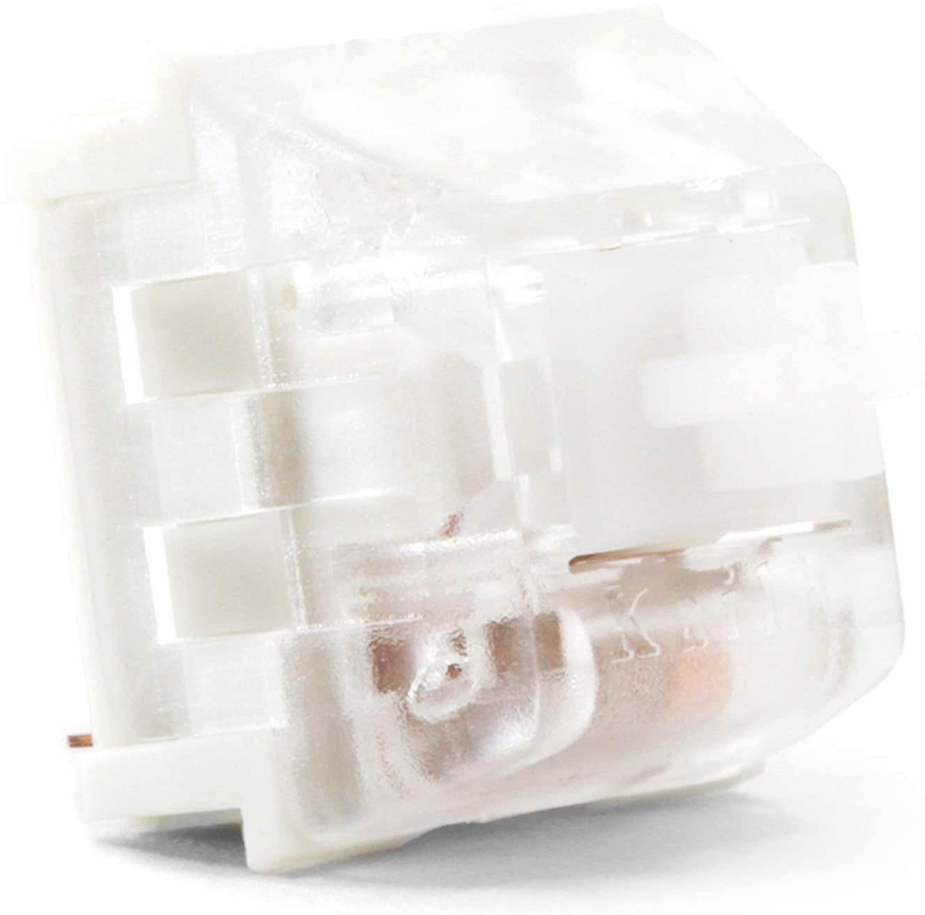 Drop Halo Clear Keyboard Switches &mdash; Plate Mounted, Tactile, 65g, Cherry-Style, Quiet Switches, by Kaihua (Halo Clear, 110 Pack)