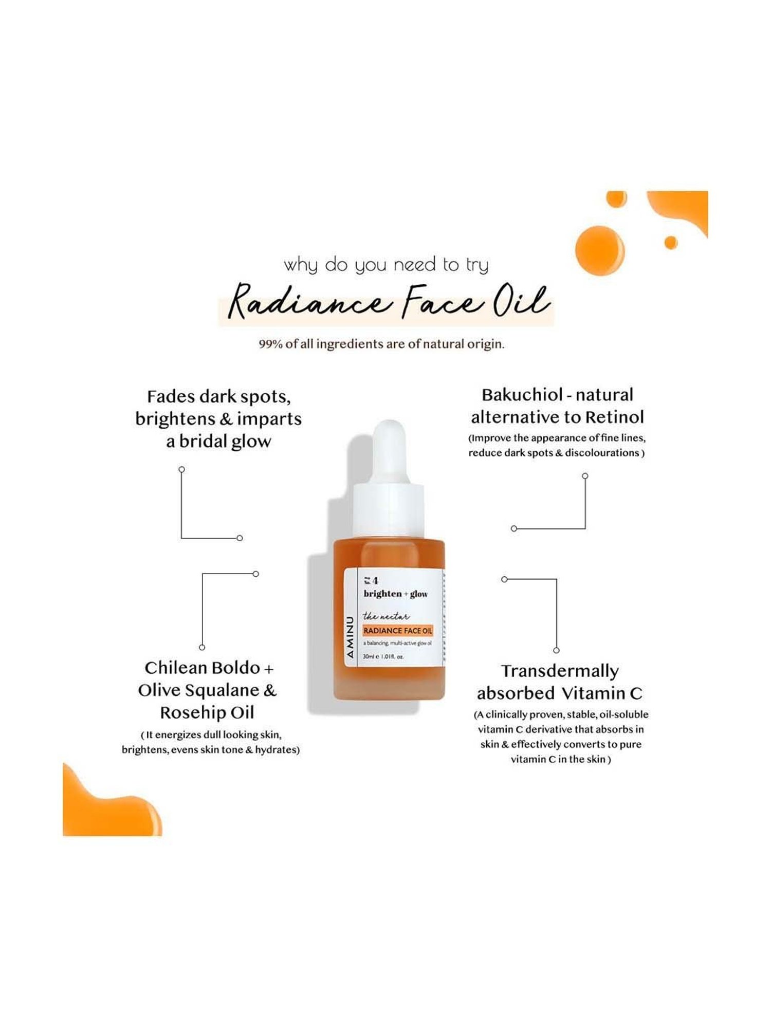 AMINU The Nectar Radiance Face Oil - 30 ml