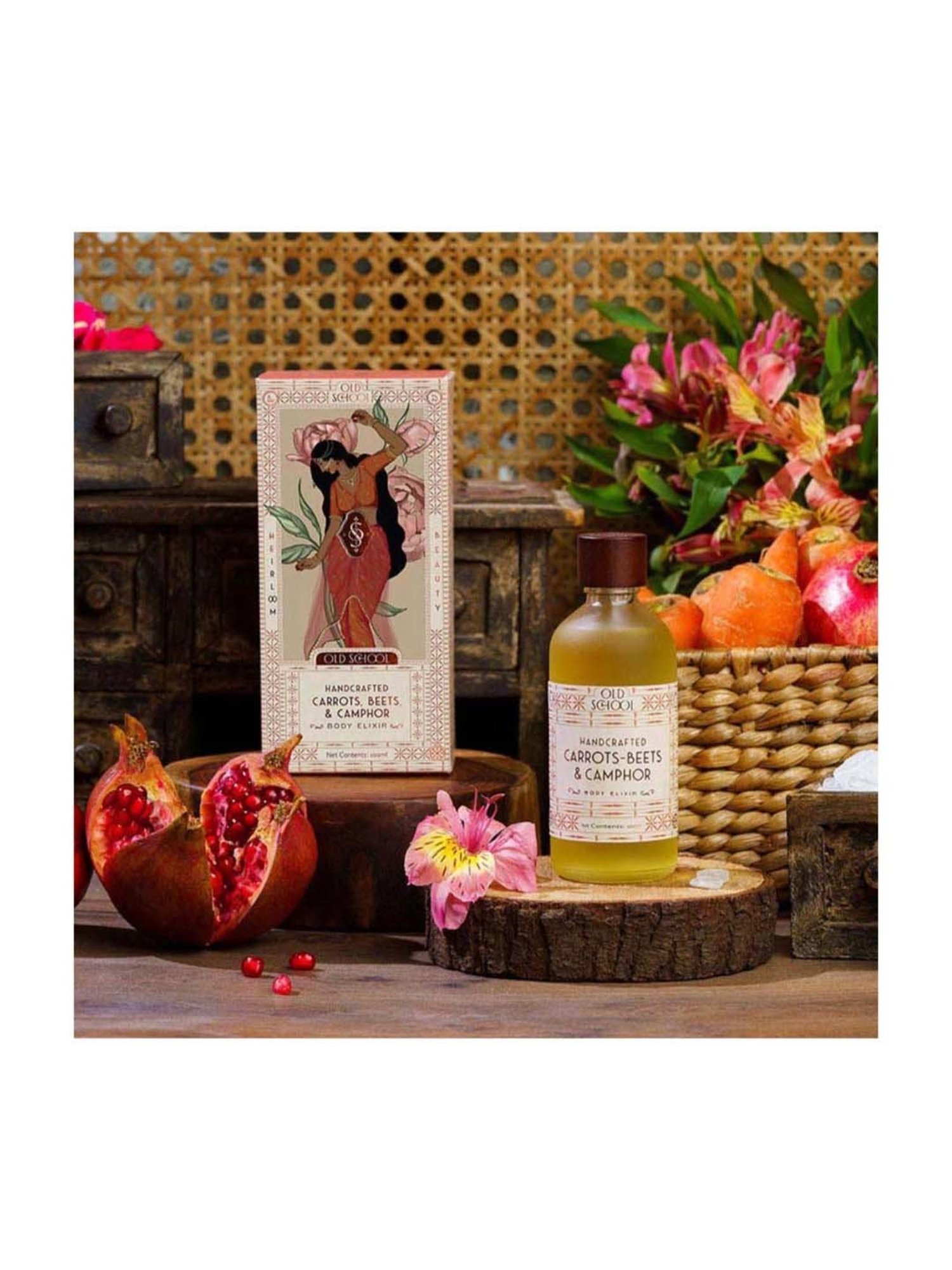 Old School Rituals Handcrafted Carrots, Beets, & Camphor Body Elixir - 100 ml