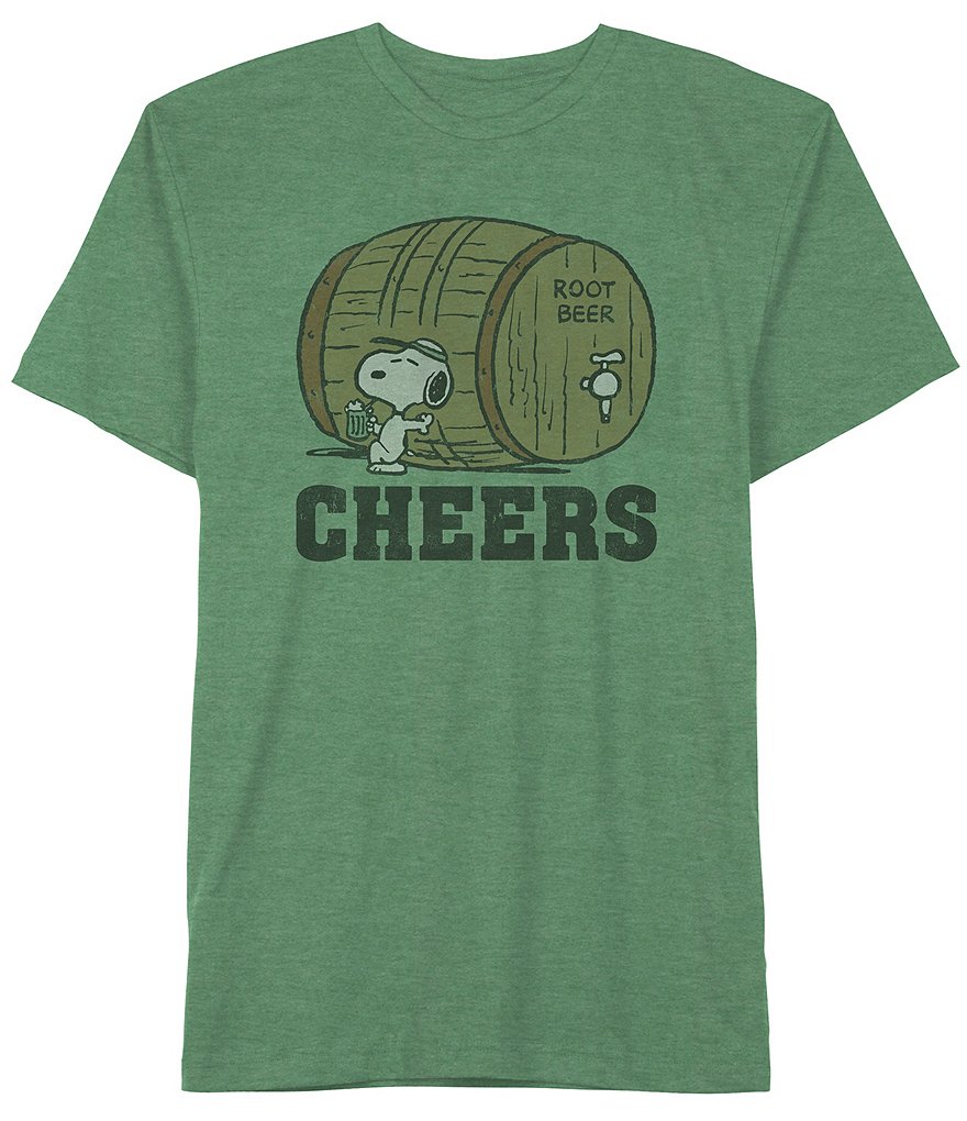 Peanuts Snoopy Cheers Short-Sleeve Graphic T-Shirt