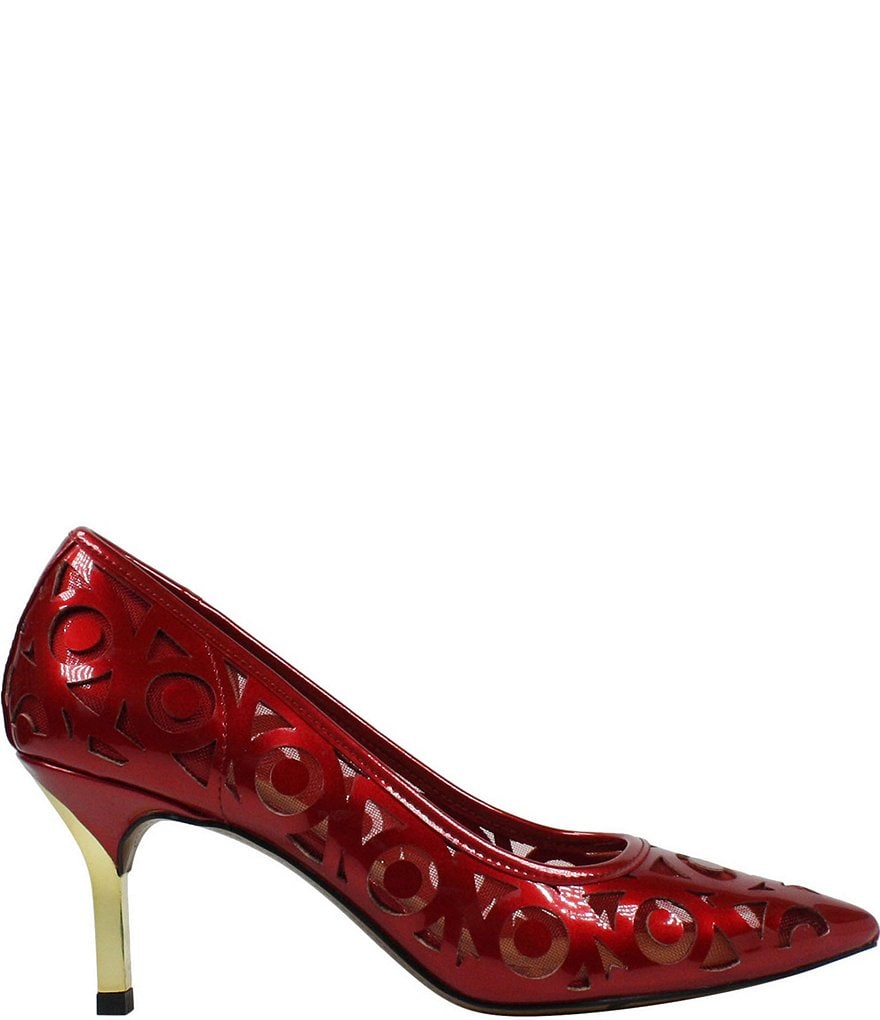 J. Renee Jameena Patent Laser Cut Pumps