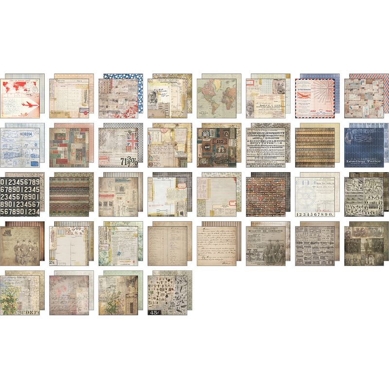 Idea-Ology Paper Stash Double-Sided Paper Pad 8"X8" 36/Pkg-Etcetera, 36 Designs/1 Each