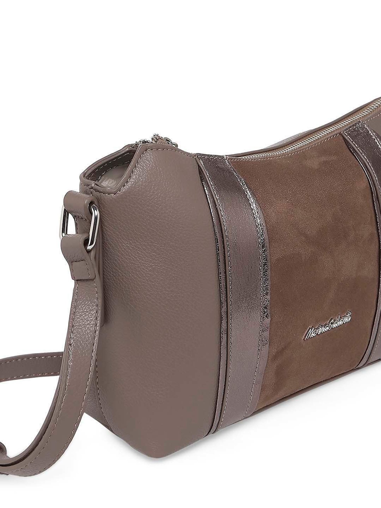 Marina Galanti Brown Solid Medium Sling Handbag