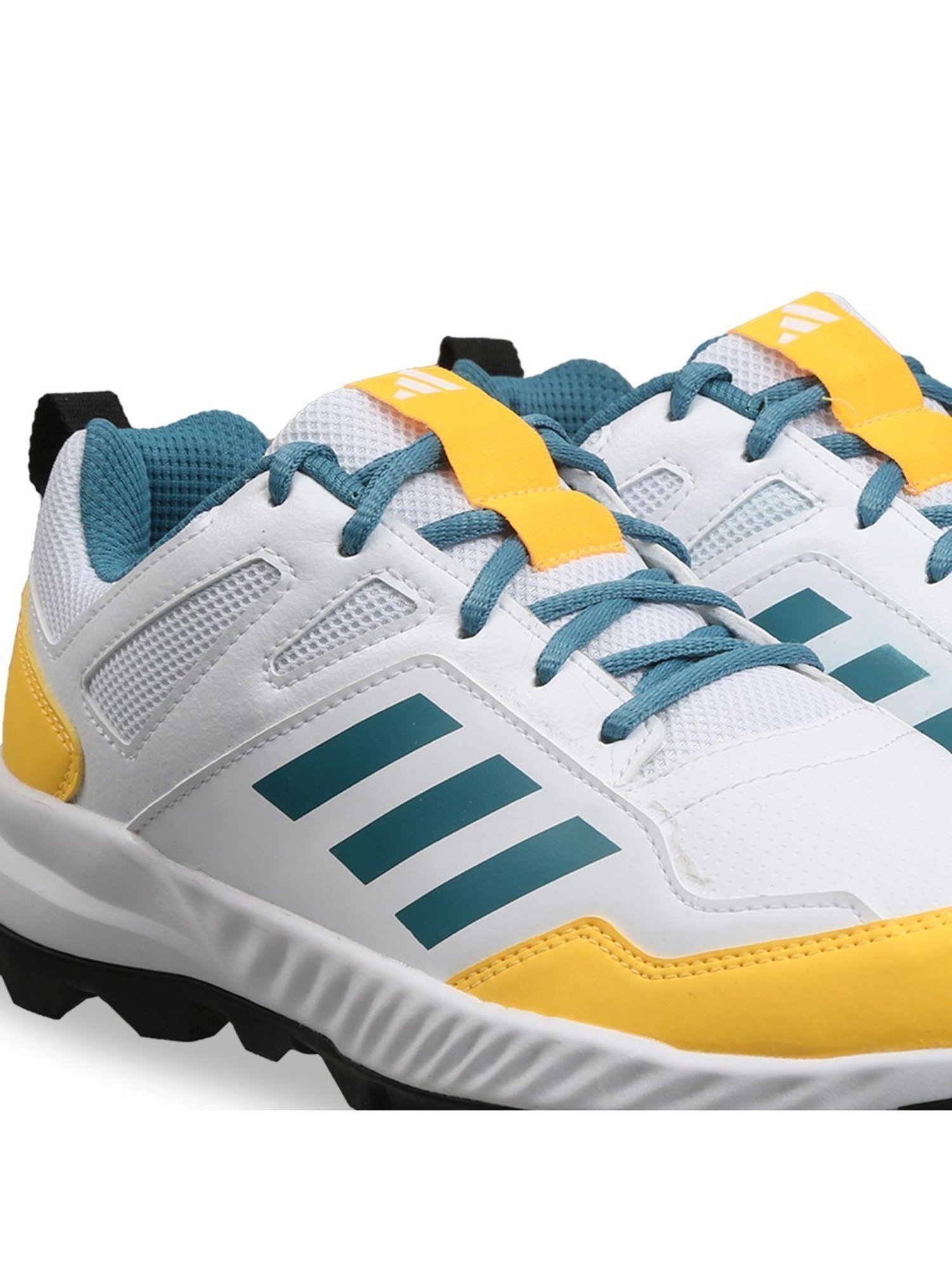 Adidas Men's Cri Rise V2 White Cricket Shoes