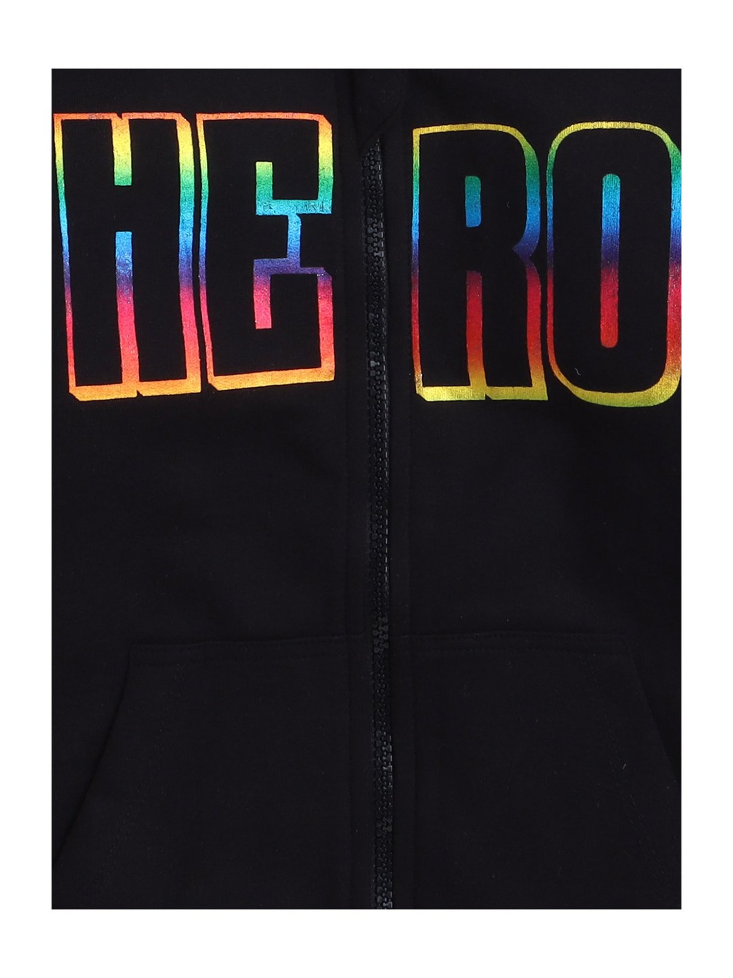 Bumzee Boys Black Printed Full Sleeves Hooded Sweatshirt