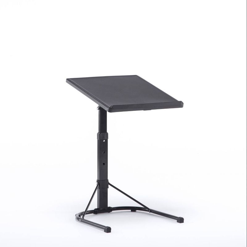 Plastic Dev Group Multi-Functional Adjustable C Table Black