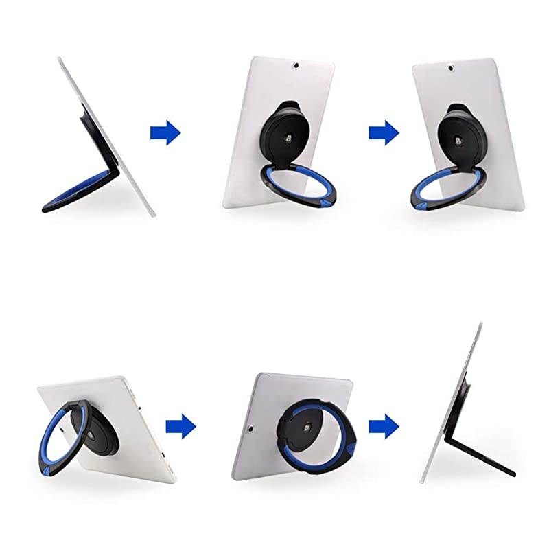 Tablet Stand Holder Adjustable Hand Holder 360 Degrees Handle Grip Compatible with iPad Pro 97105 Air Mini Surface Pro Samsung Huawei Tablet Bule Black