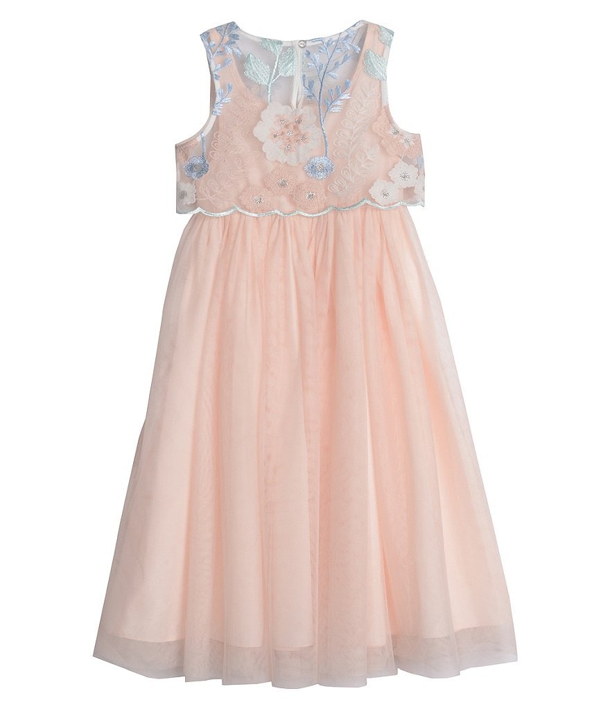 Pippa & Julie Little Girls 4-6X Wild Flower Popover Midi Dress