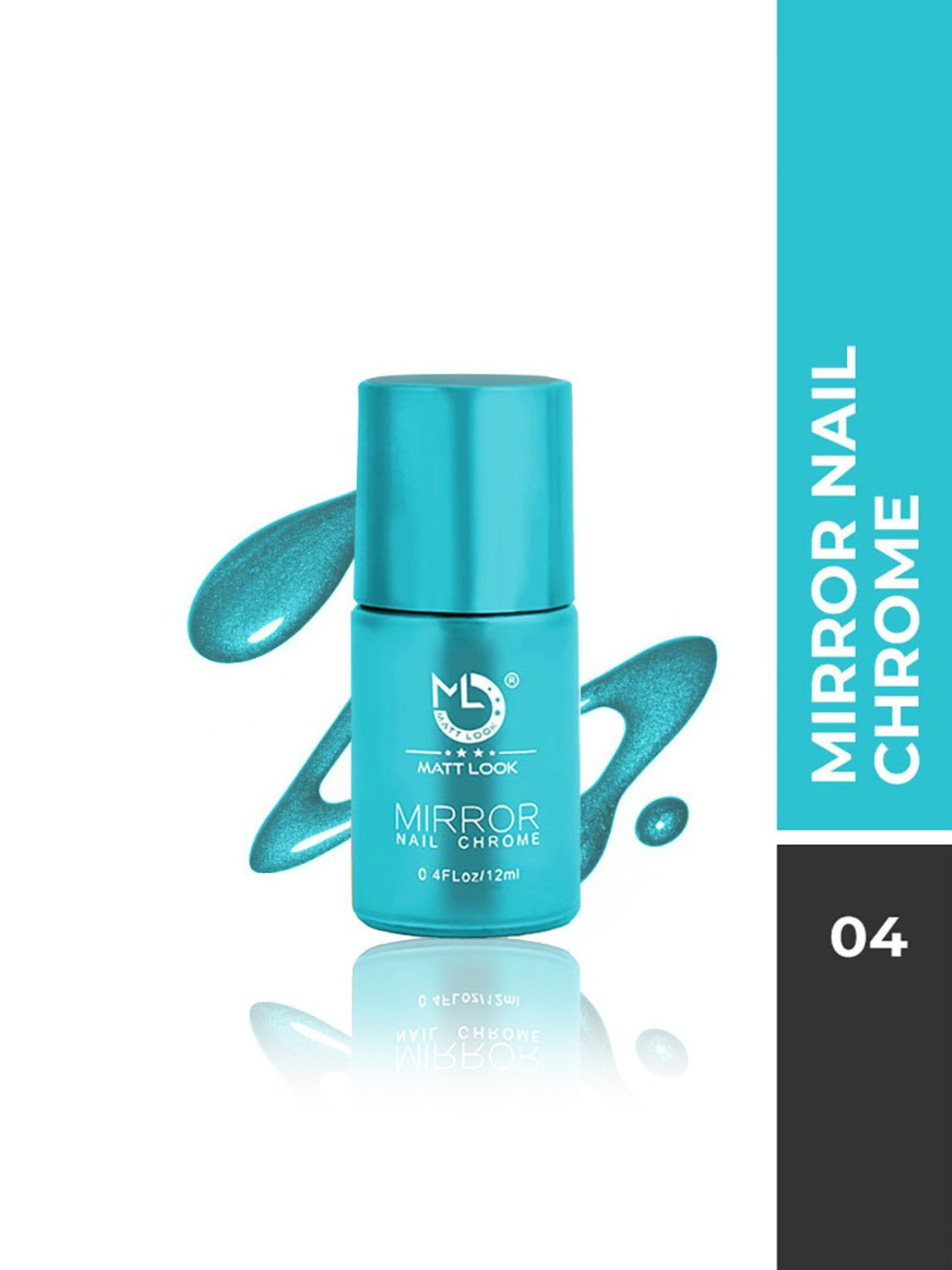 Matt Look Mirror Nail Chrome 04 Turquoise - 12 ml