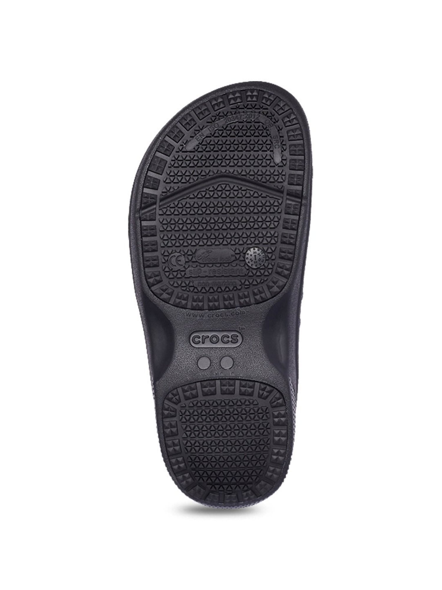 Crocs Men's On The Clock Black Loafers