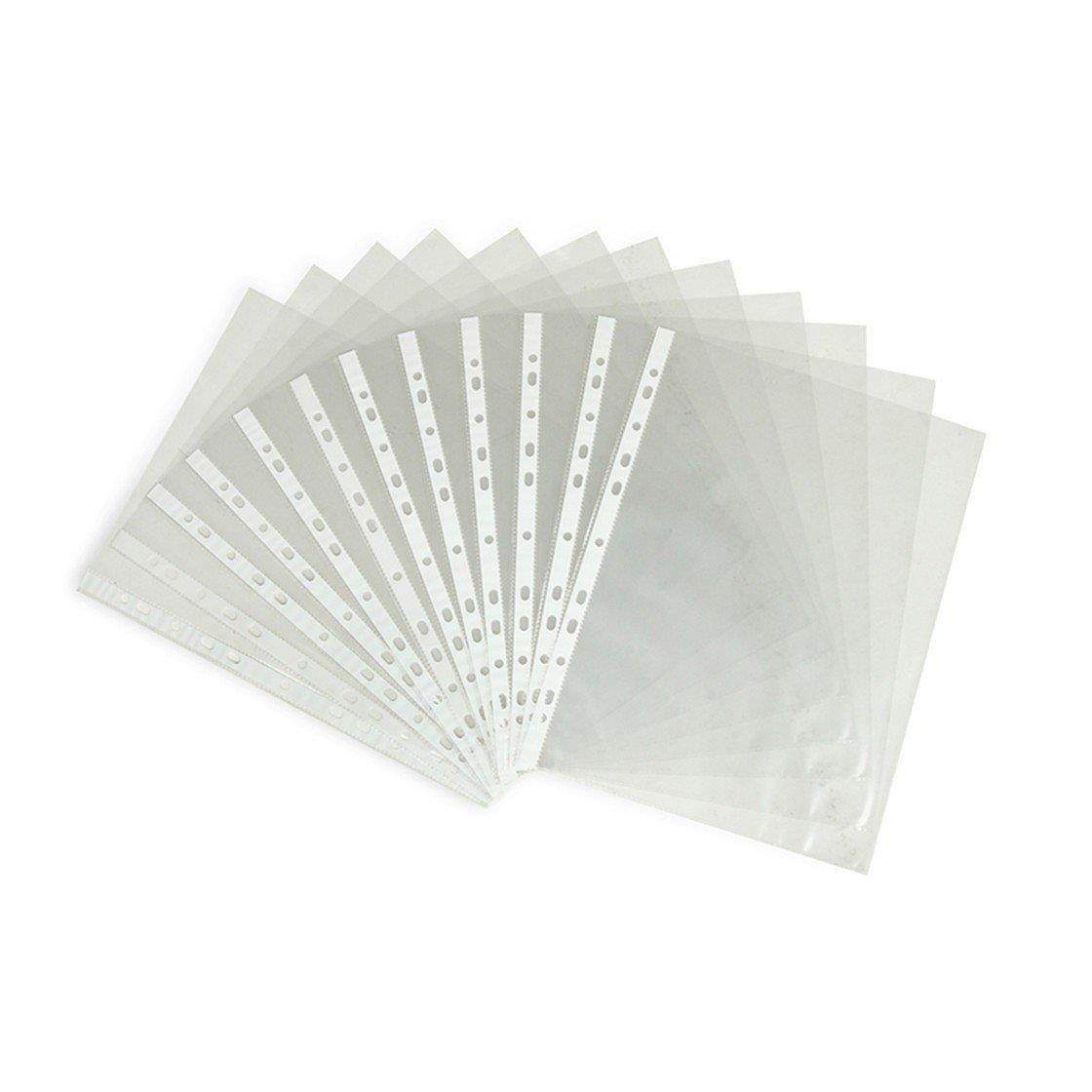 TYH Supplies Economy 11 Hole Clear Sheet Protectors, 8-1/2" x 11" Non Vinyl Acid Free (200)