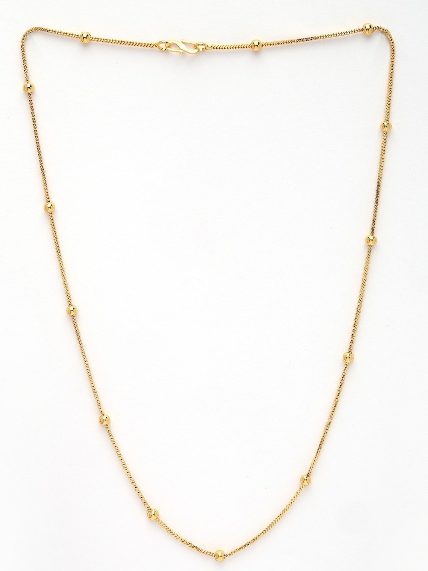 NVR Women's Gold-Plated Minimal Chain - Set of 3