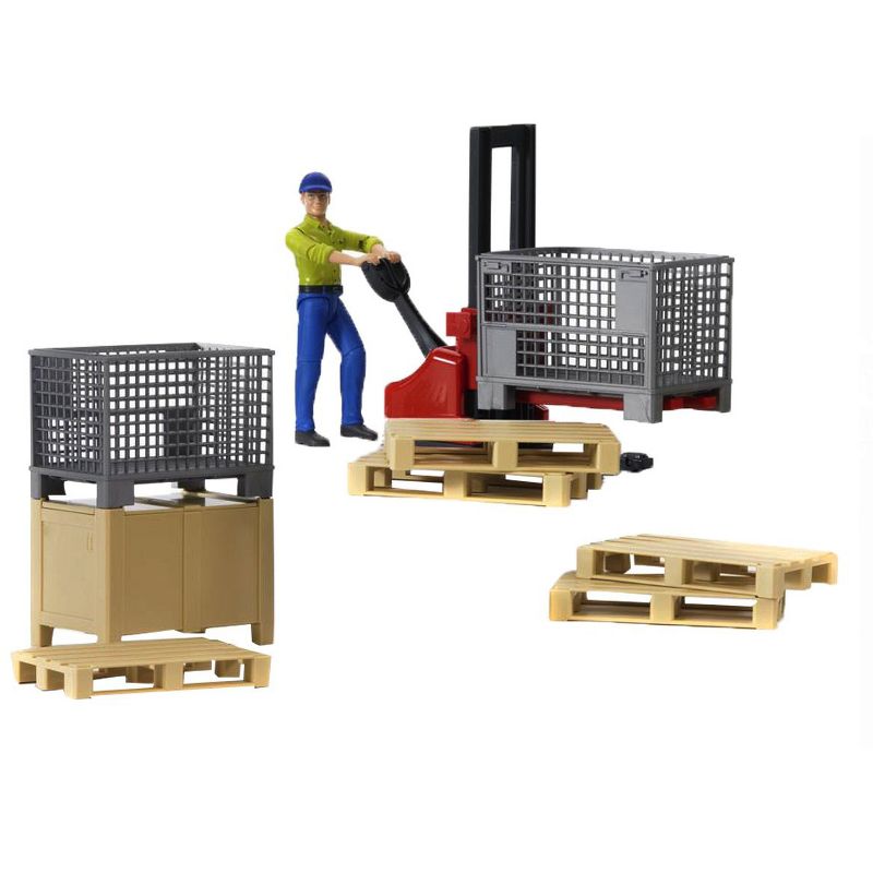 Bruder bworld Logistics Set with Man