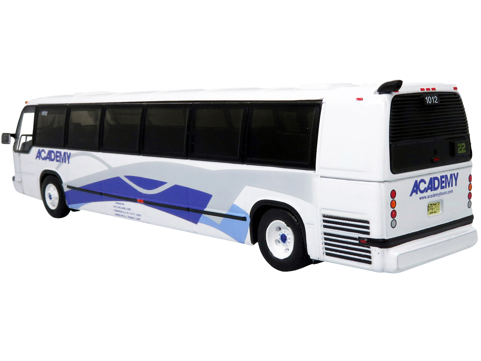 MCI Classic City Bus Plain White "Vintage Bus & Motorcoach Collection" 1/87 Diecast Model by Iconic Replicas