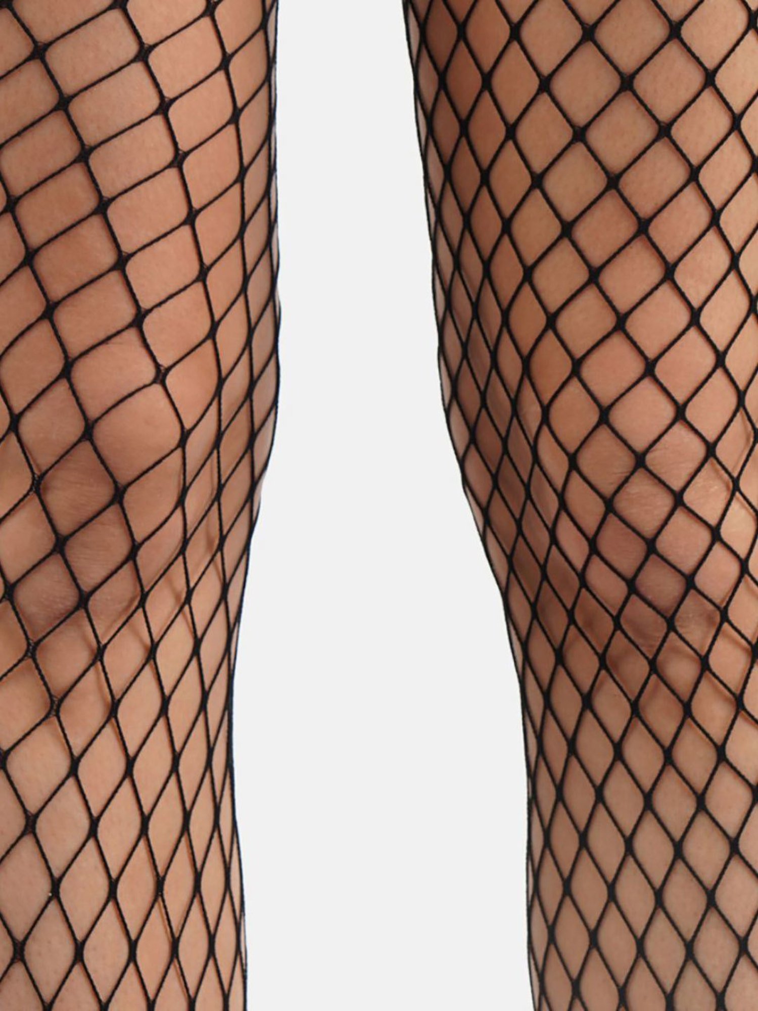 Secrets By ZeroKaata Black Self Design Stockings