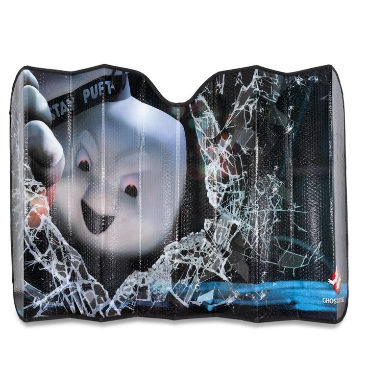 Just Funky Ghostbusters Angry Stay Puft Marshmallow Man Car Sunshade | 58 x 27.5 Inches