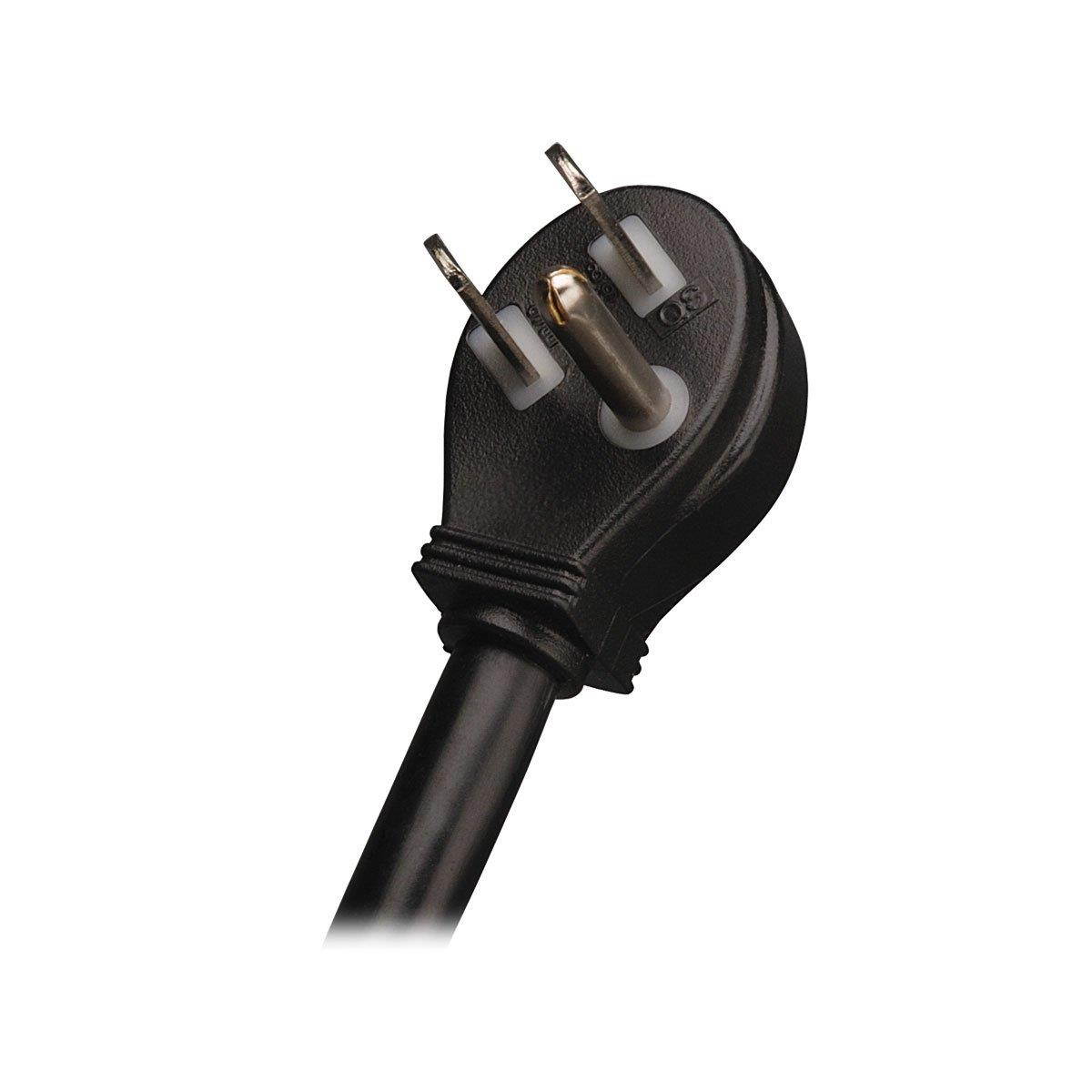 Tripp Lite 8 Outlet Surge Protector Power Strip, 8ft Cord Right Angle Plug, Black, Lifetime Insurance (TLP808B)