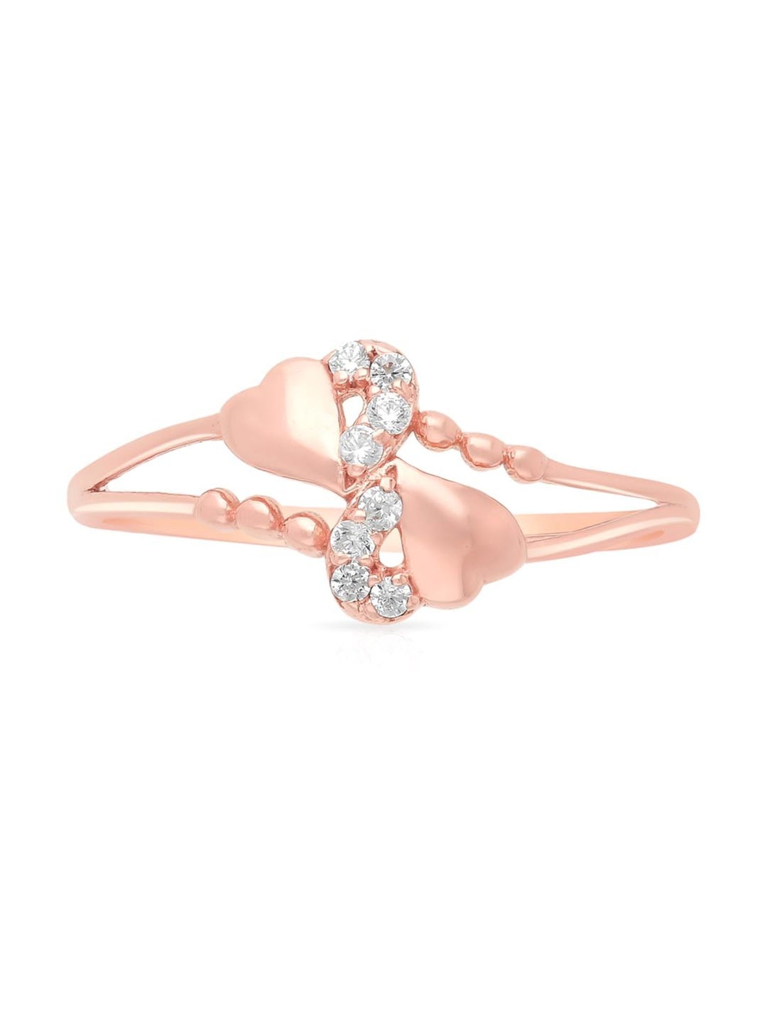 Malabar Gold and Diamonds 18k Gold Heart Ring for Women