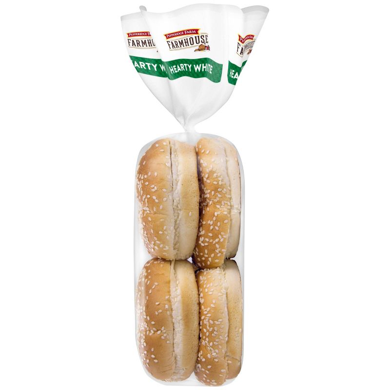 Pepperidge Farm Farmhouse Hearty White Hamburger Buns - 20oz/8ct