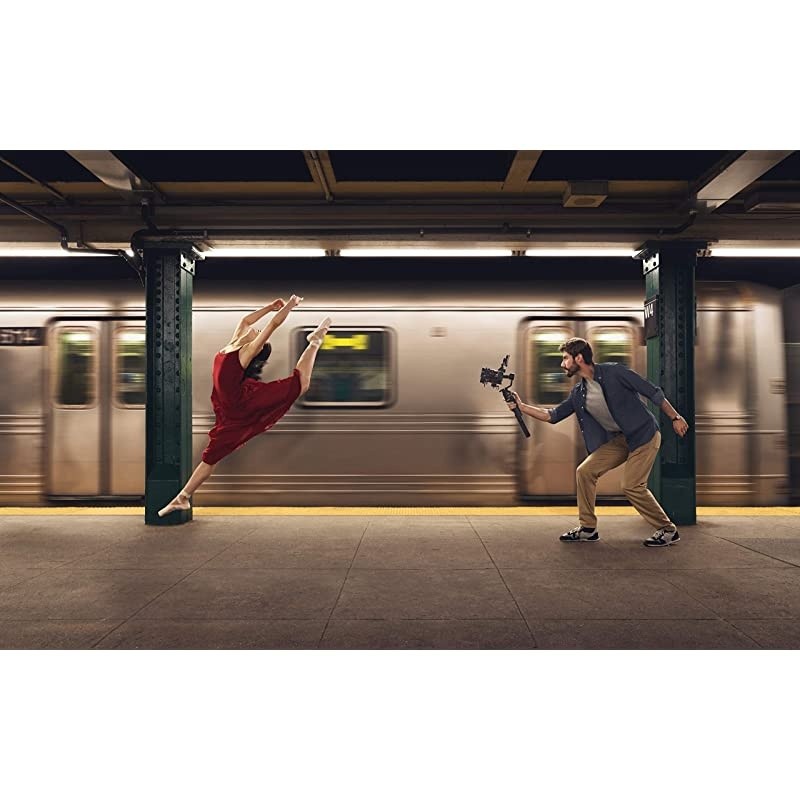 Ronin-SC - Camera Stabilizer, 3-Axis Handheld Gimbal for DSLR and Mirrorless Cameras, Up to 4.4lbs Payload, Sony, Panasonic Lumix, Nikon, Canon, Lightweight Design, Cinematic Filming, Black