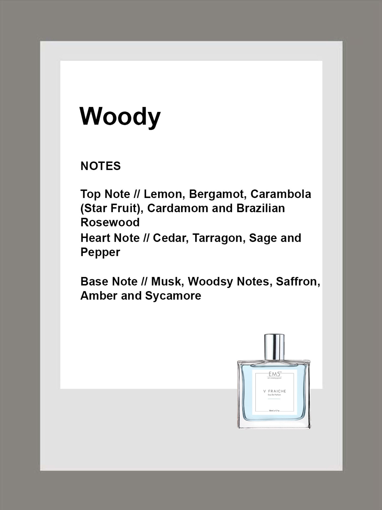 EM5 V Fraiche Eau de Parfum for Men - 50 ml